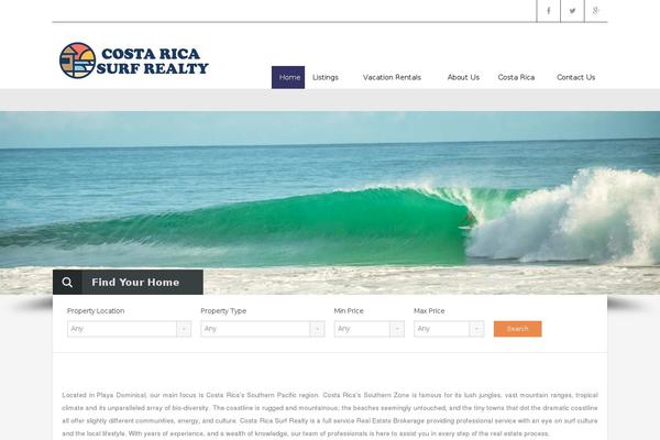 costaricasurfrealty.com site used Realhomes-theme