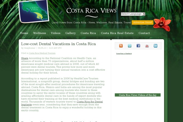 costaricaviews.com site used Costaricaviewstheme