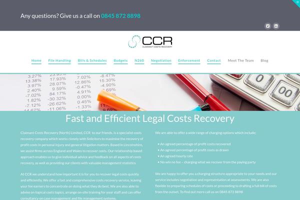 costsrecovery.com site used X | The Theme
