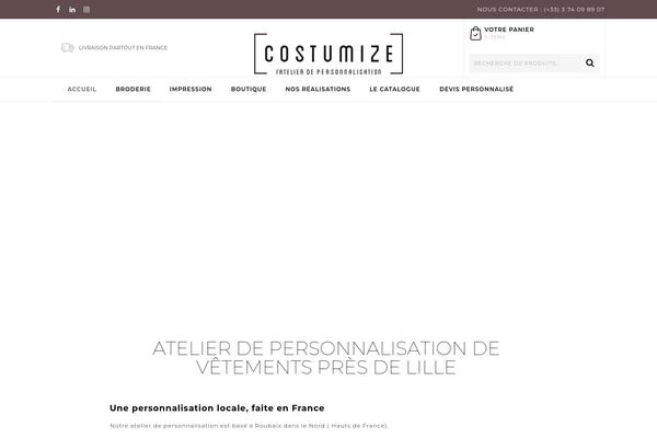 costumize.fr site used Upline