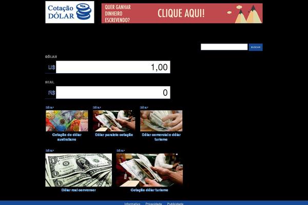 cotacaodolar.info site used Zun-theme