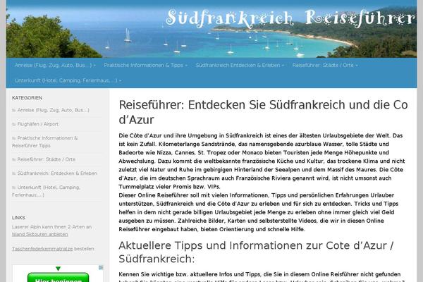 Hueman theme site design template sample