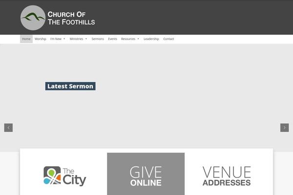 Genesis Church theme site design template sample