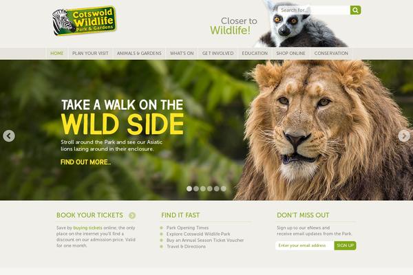 cotswoldwildlifepark.co.uk site used Cotswold