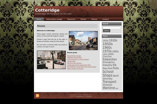 cotteridge.com site used Browngrunge