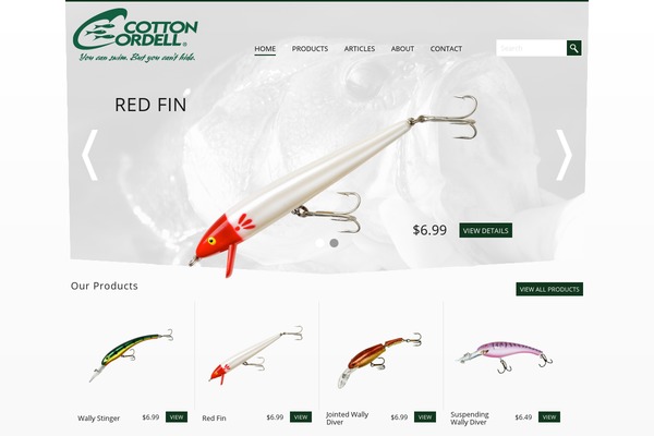 cottoncordelllures.com site used Cottoncordell
