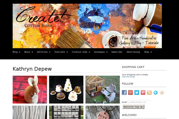 cottonridgepottery.com site used Portfolio +