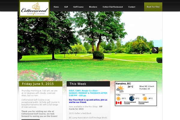 cottonwoodgolfcourse.com site used Cottonwood