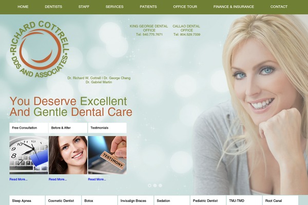 cottrellsmilesva.com site used Cottrell_theme