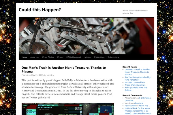 Twenty Ten theme site design template sample