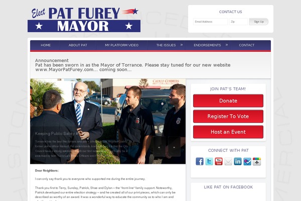 councilmanpatfurey.com site used Victory