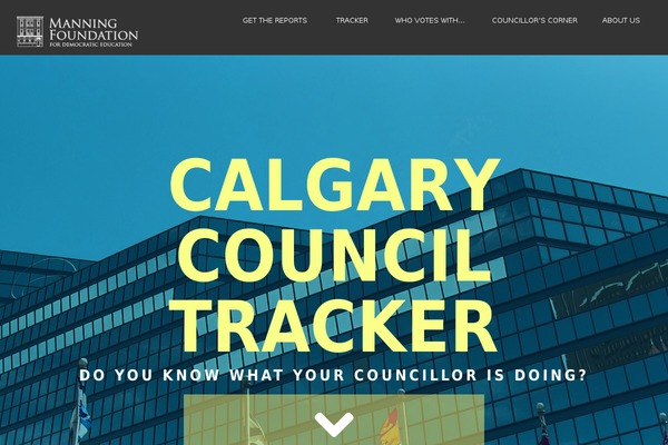 counciltracker.ca site used Colors