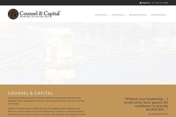 WordPress website example screenshot