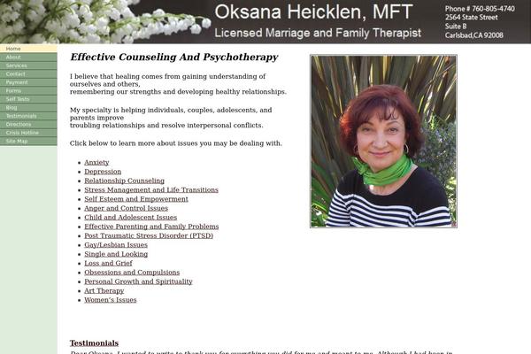 counselinginnorthcounty.com site used Oksana