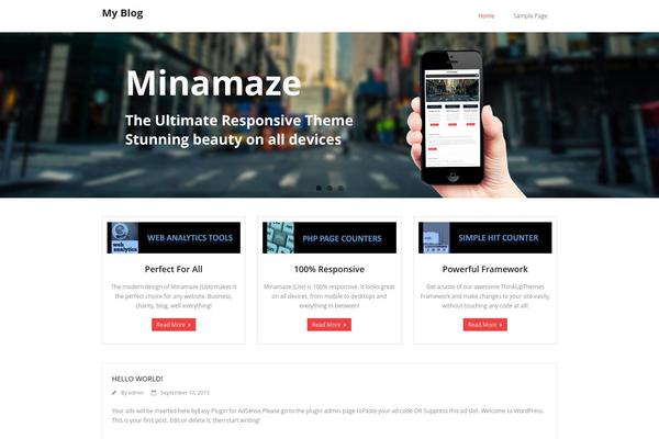 WordPress website example screenshot