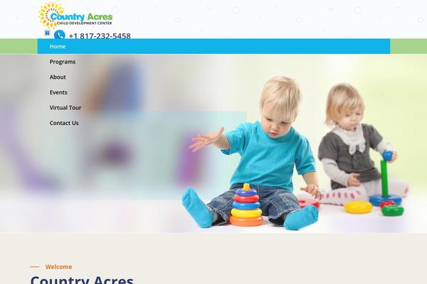 Impreza Child theme site design template sample