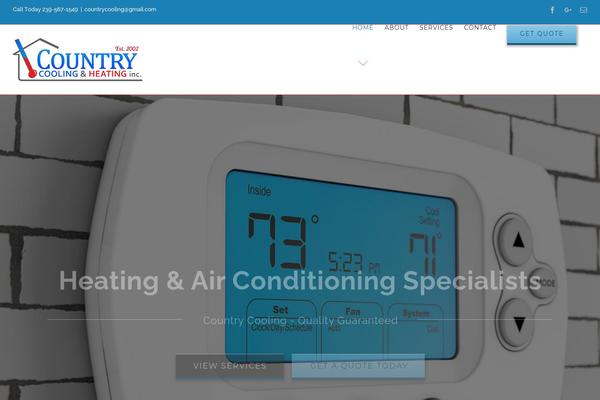countrycooling.com site used Avada Child Theme