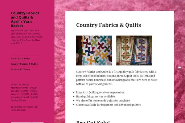 WordPress website example screenshot