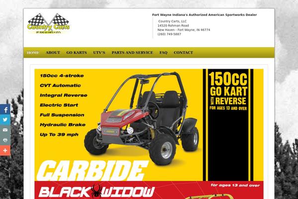 countrygocarts.com site used Countrycarts2014