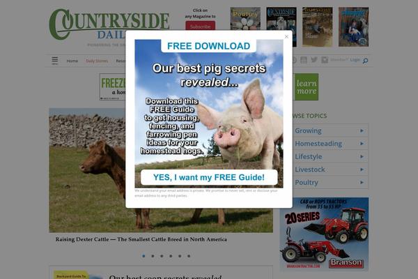 Countryside theme site design template sample