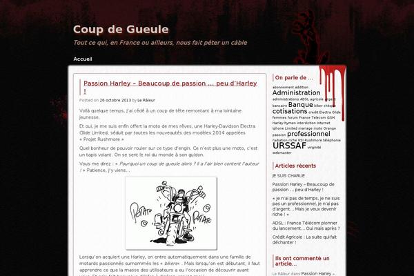 coup-de-gueule.fr site used Zombie Apocalypse