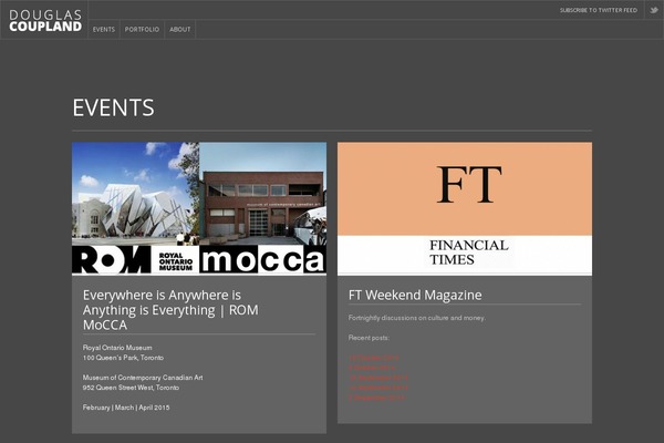 coupland.com site used Coupland2019