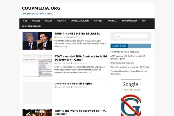 coupmedia.org site used MH NewsMagazine