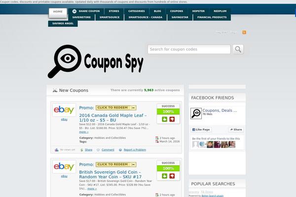 coupon-spy.com site used Icodes