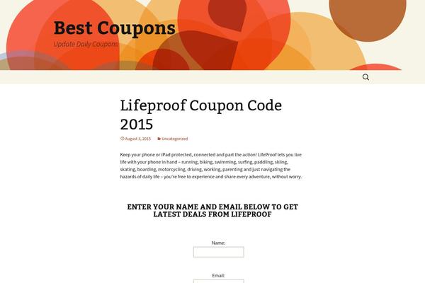 coupon365s.info site used Twenty Thirteen