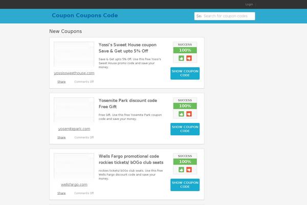 Flatter theme site design template sample