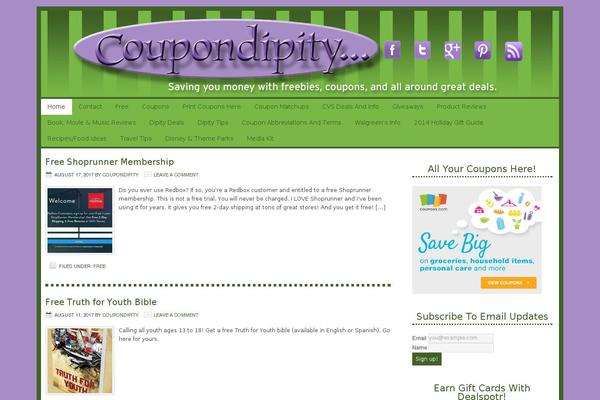 Lifestyle theme site design template sample