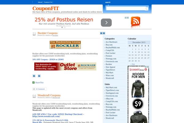 couponfit.com site used Bloggingpro_wr