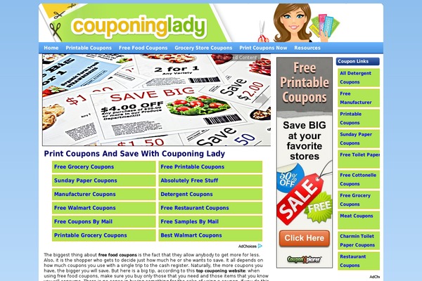 couponing-lady.com site used Heatmap-adsense-theme_edited