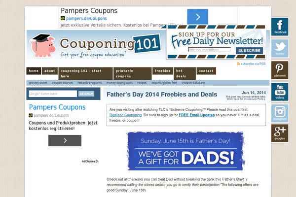 couponing101.com site used Flint-blog