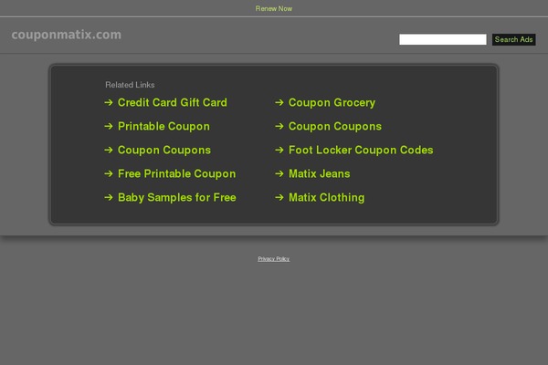 couponmatix.com site used Ithemes-3col-1