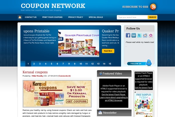 couponnetworks.net site used Woody