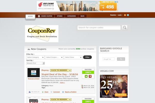couponrev.com site used Clipper