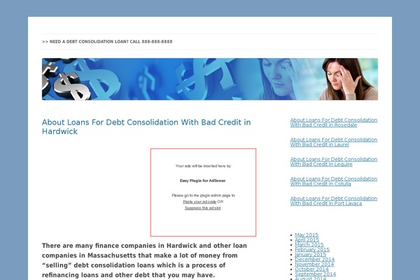 WordPress website example screenshot