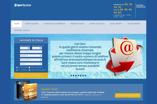couponvacanza.it site used Ipervacanze