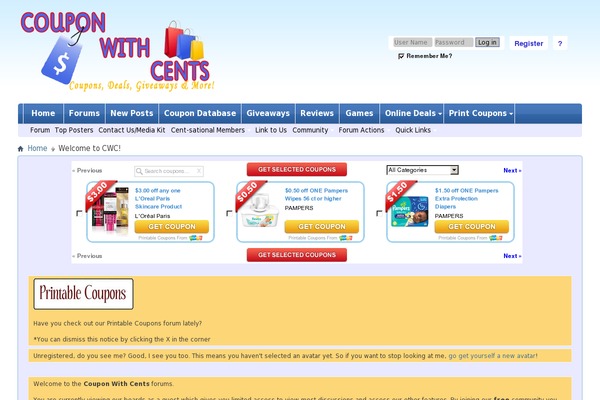 couponwithcents.com site used NewsCut