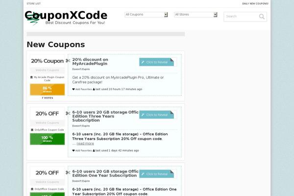 couponxcode.com site used Cxc
