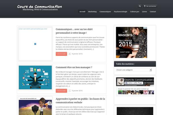 cours-de-communication.com site used Communication-theme