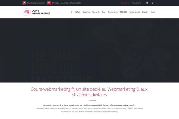 cours-webmarketing.fr site used Audencia