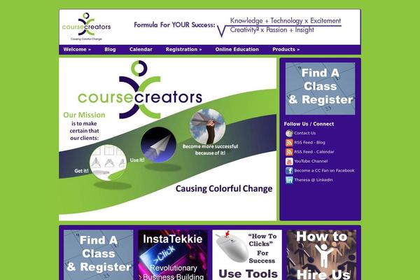 coursecreators.com site used Aeros