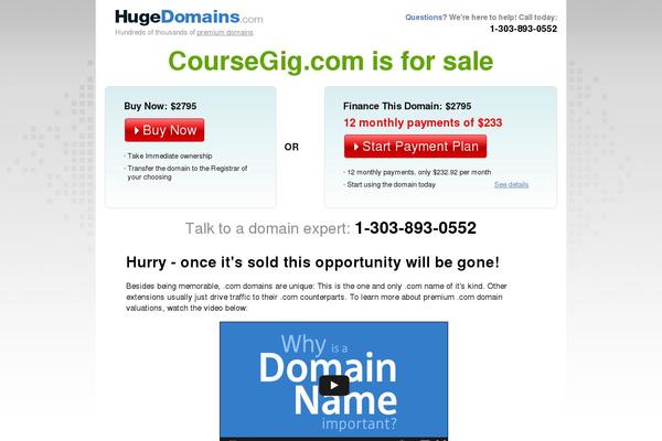coursegig.com site used Homework