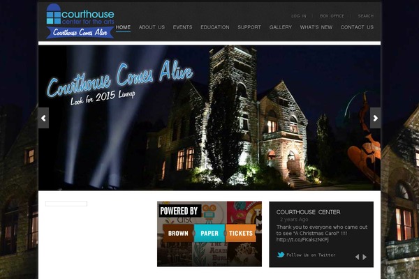 courthousearts.org site used Cca