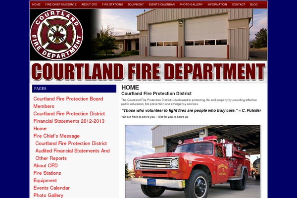 courtlandfire.com site used Flexxred