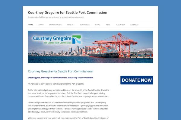 Twenty Twelve theme site design template sample