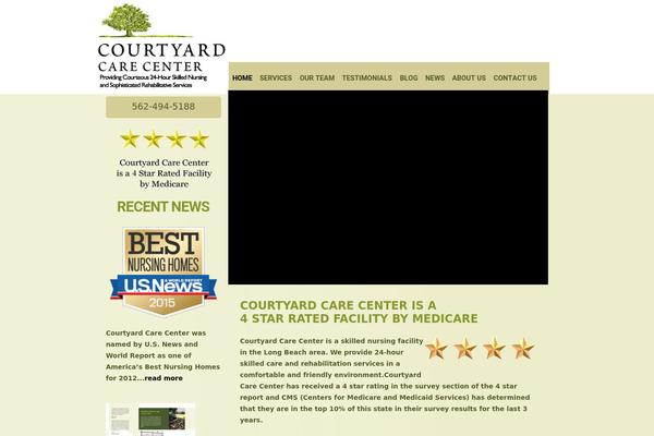 Courtyard theme site design template sample