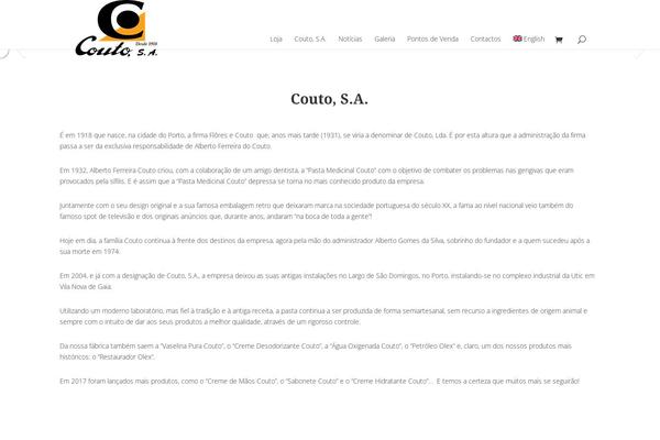 couto.pt site used Divi-child-mava